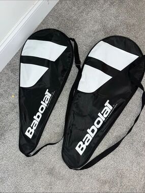 Babolat Babo Series Tennis Single Racquet Bag single Black White Carry on bag
